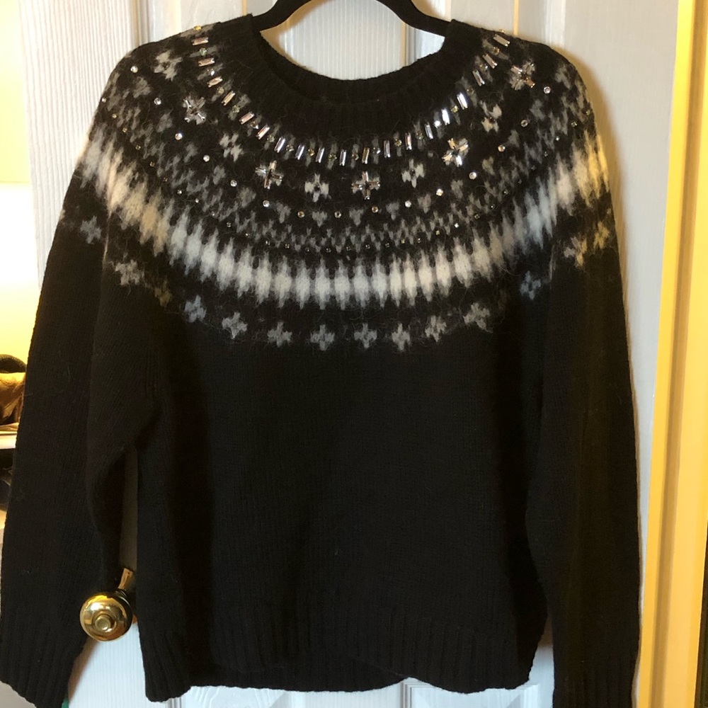 J. Crew embellished sweater 2X